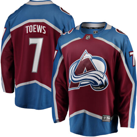 Devon Toews Colorado Avalanche Home Breakaway Player Jersey - Burgundy