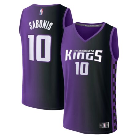 Domantas Sabonis Sacramento Kings Fast Break Player Jersey - Statement Edition - Purple