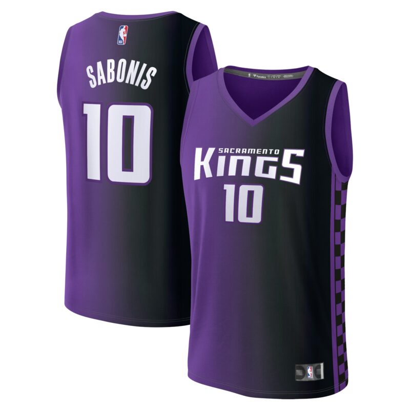 Domantas Sabonis Sacramento Kings Fast Break Player Jersey - Statement Edition - Purple
