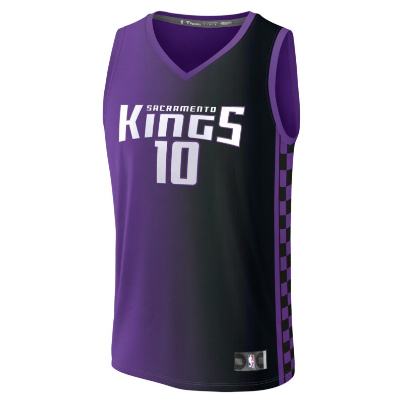 Domantas Sabonis Sacramento Kings Fast Break Player Jersey - Statement Edition - Purple - Image 2