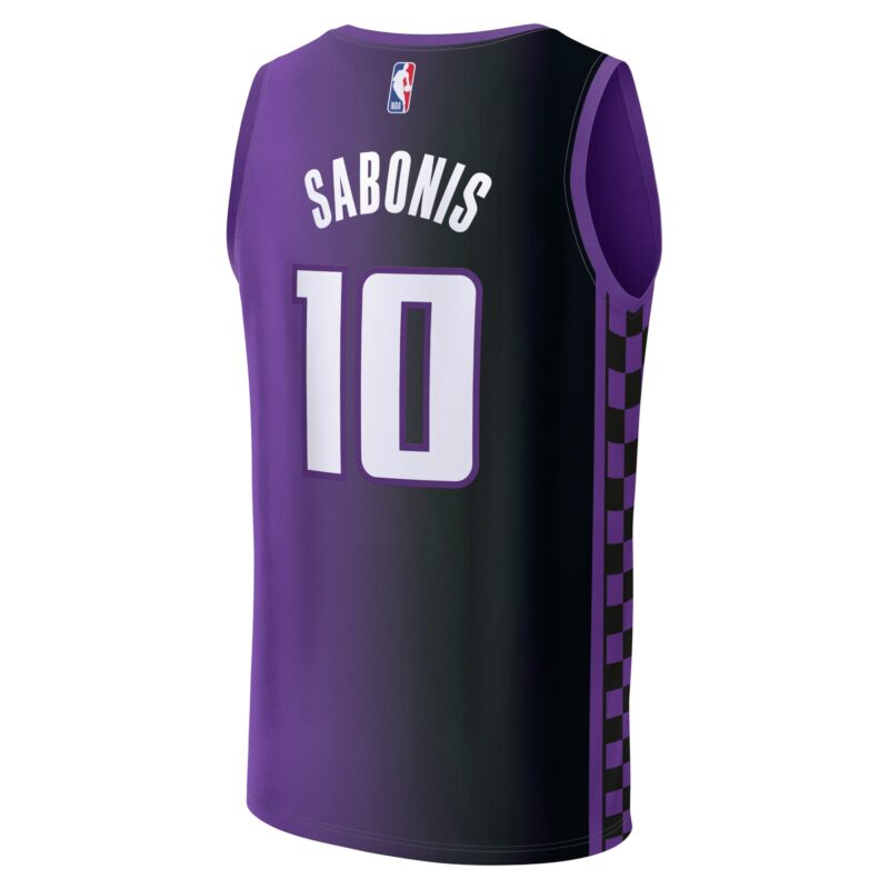 Domantas Sabonis Sacramento Kings Fast Break Player Jersey - Statement Edition - Purple - Image 3