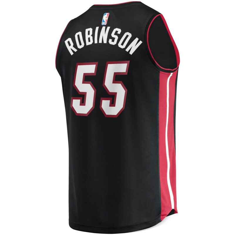Duncan Robinson Miami Heat Fast Break Player Jersey - Icon Edition - Black - Image 3