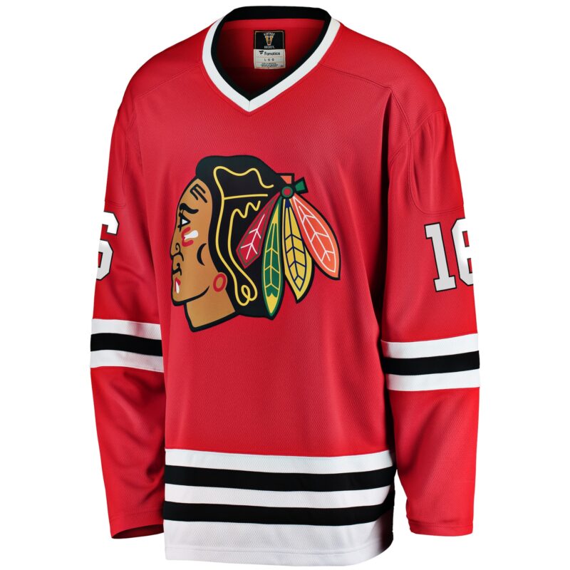 Eddie Olczyk Chicago Blackhawks Premier Breakaway Retired Player Jersey - Red - Image 2