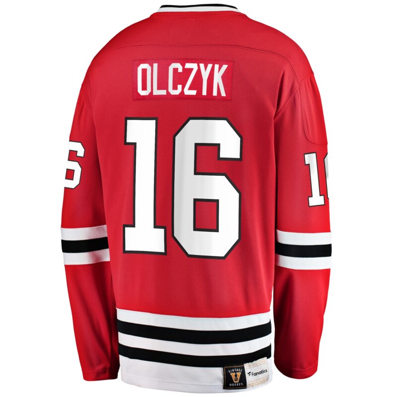 Eddie Olczyk Chicago Blackhawks Premier Breakaway Retired Player Jersey - Red - Image 3