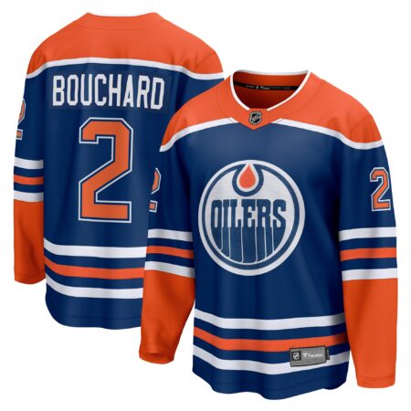 Evan Bouchard Edmonton Oilers Home Breakaway Player Jersey - Royal