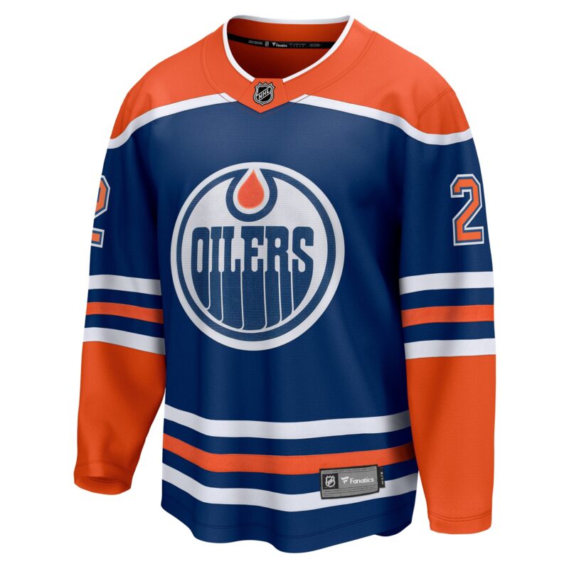 Evan Bouchard Edmonton Oilers Home Breakaway Player Jersey - Royal - Image 2