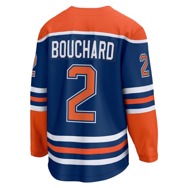 Evan Bouchard Edmonton Oilers Home Breakaway Player Jersey - Royal - Image 3