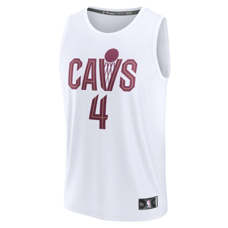 Evan Mobley Cleveland Cavaliers Fast Break Player Jersey - Association Edition - White - Image 2