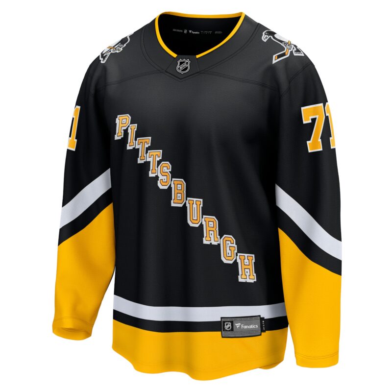 Evgeni Malkin Pittsburgh Penguins Alternate Premier Breakaway Player Jersey - Black - Image 2
