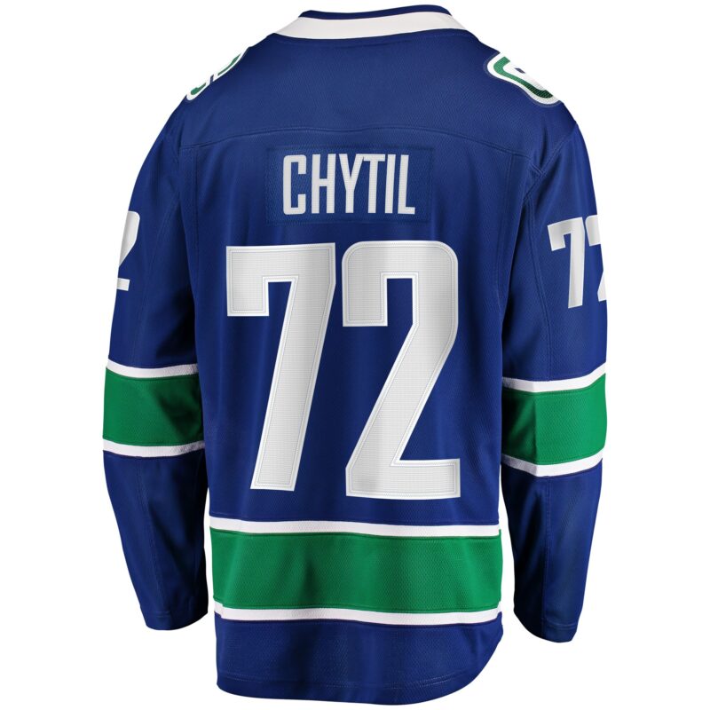 Filip Chytil Vancouver Canucks Home Breakaway Jersey - Blue - Image 3