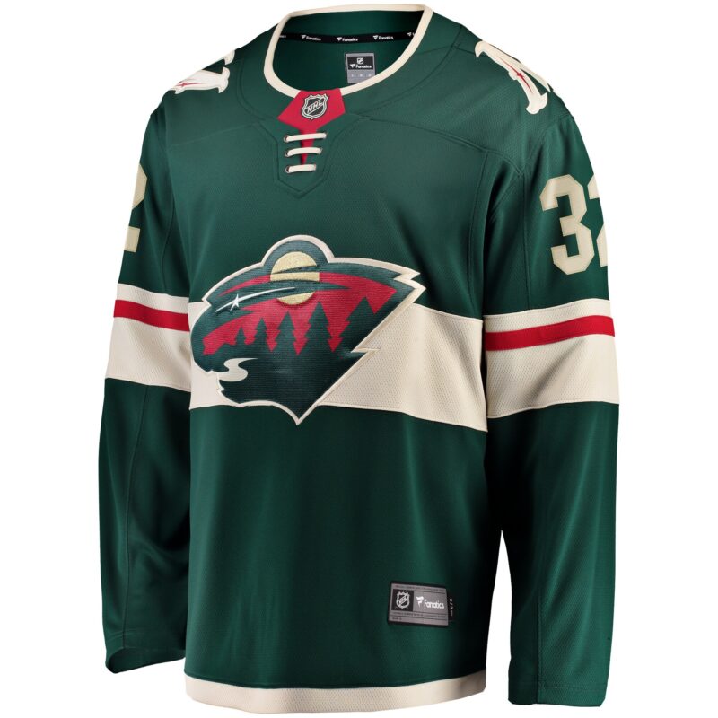 Filip Gustavsson Minnesota Wild Home Breakaway Player Jersey - Green - Image 2