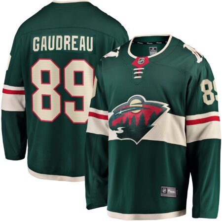 Frederick Gaudreau Minnesota Wild Home Breakaway Player Jersey - Green