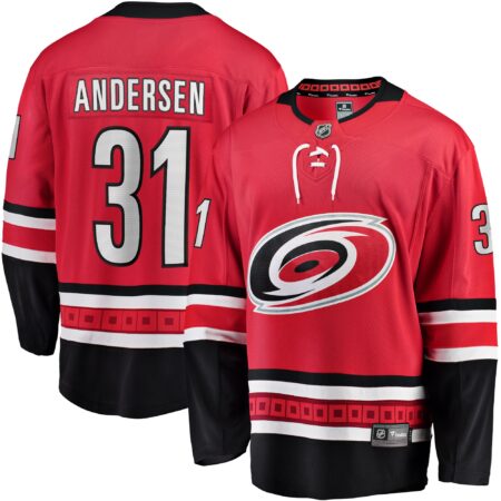 Frederik Andersen Carolina Hurricanes Alternate Breakaway Player Jersey - Red