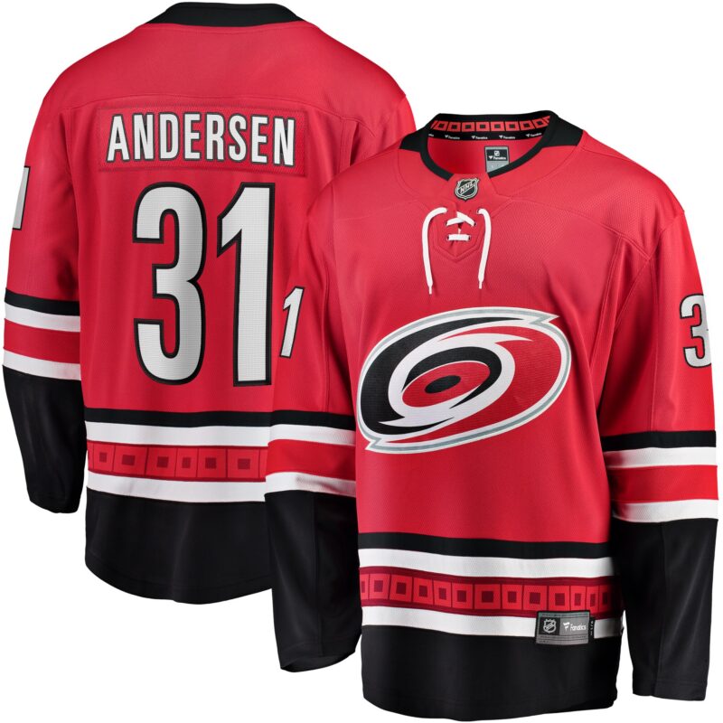Frederik Andersen Carolina Hurricanes Alternate Breakaway Player Jersey - Red