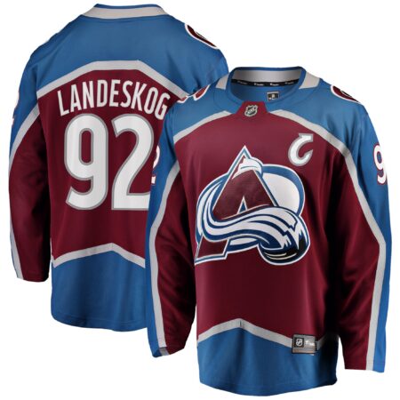 Gabriel Landeskog Colorado Avalanche Captain Patch Home Breakaway Jersey - Burgundy