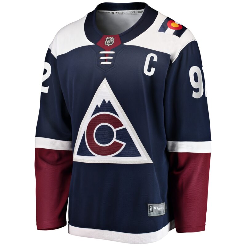 Gabriel Landeskog Colorado Avalanche Premier Breakaway Player Jersey - Navy - Image 2