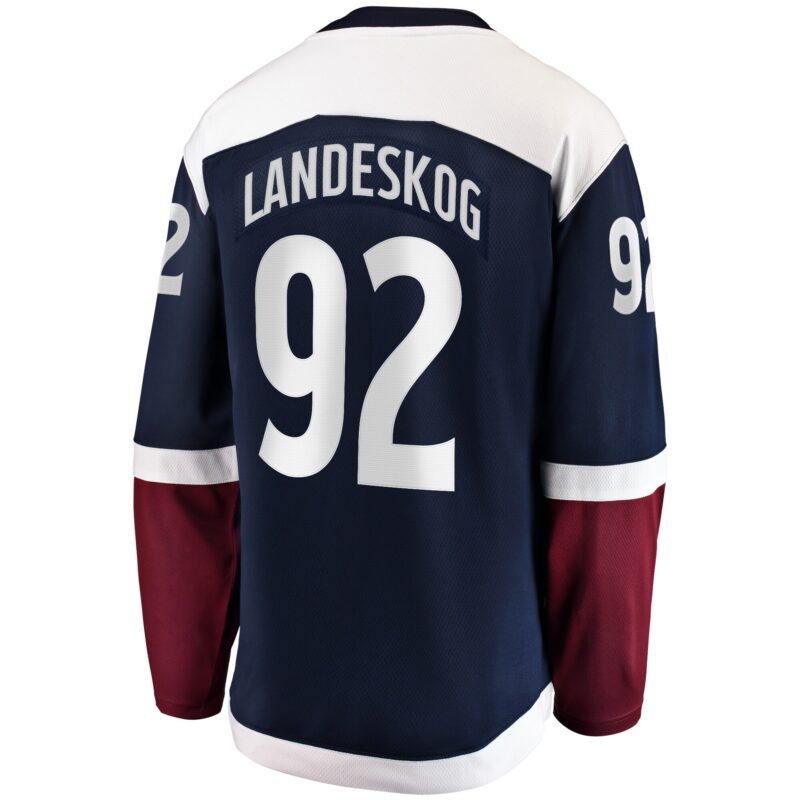 Gabriel Landeskog Colorado Avalanche Premier Breakaway Player Jersey - Navy - Image 3