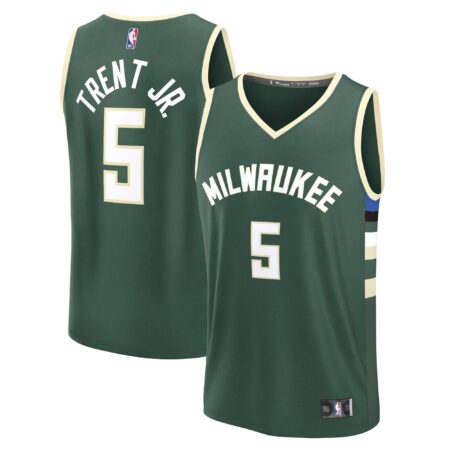Gary Trent Jr. Milwaukee Bucks Fast Break Player Jersey - Icon Edition - Hunter Green