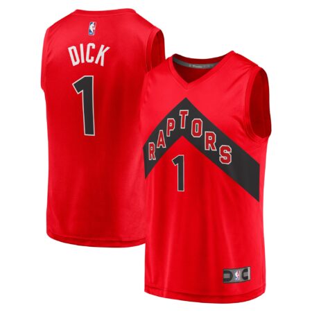Gradey Dick Toronto Raptors Fast Break Player Jersey - Icon Edition - Red