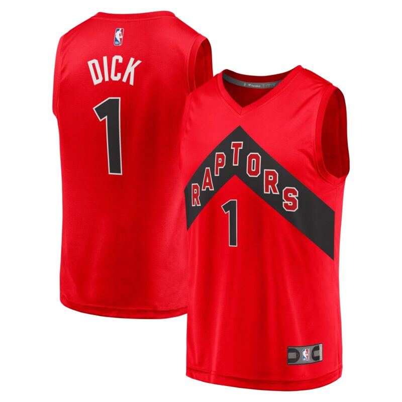 Gradey Dick Toronto Raptors Fast Break Player Jersey - Icon Edition - Red