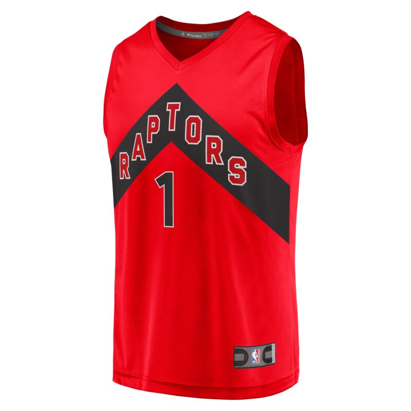 Gradey Dick Toronto Raptors Fast Break Player Jersey - Icon Edition - Red - Image 2