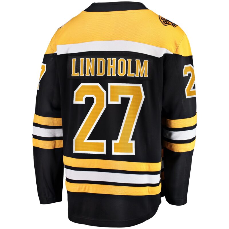 Hampus Lindholm Boston Bruins Home Breakaway Player Jersey - Black - Image 3