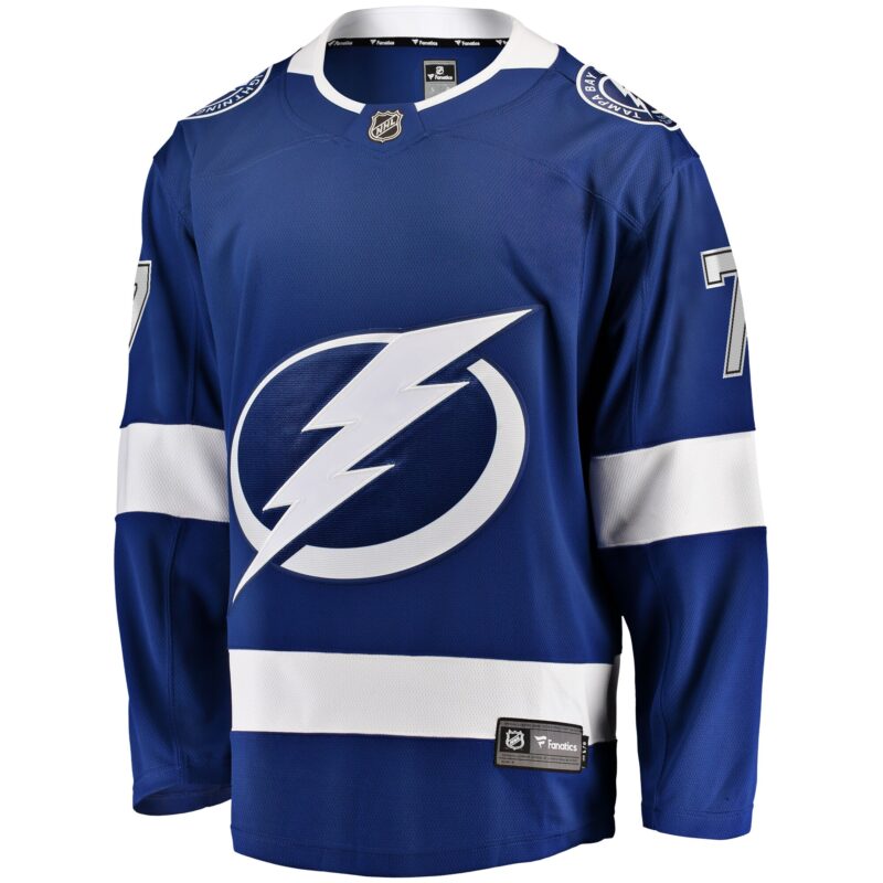Haydn Fleury Tampa Bay Lightning Home Premier Breakaway Player Jersey - Blue - Image 2