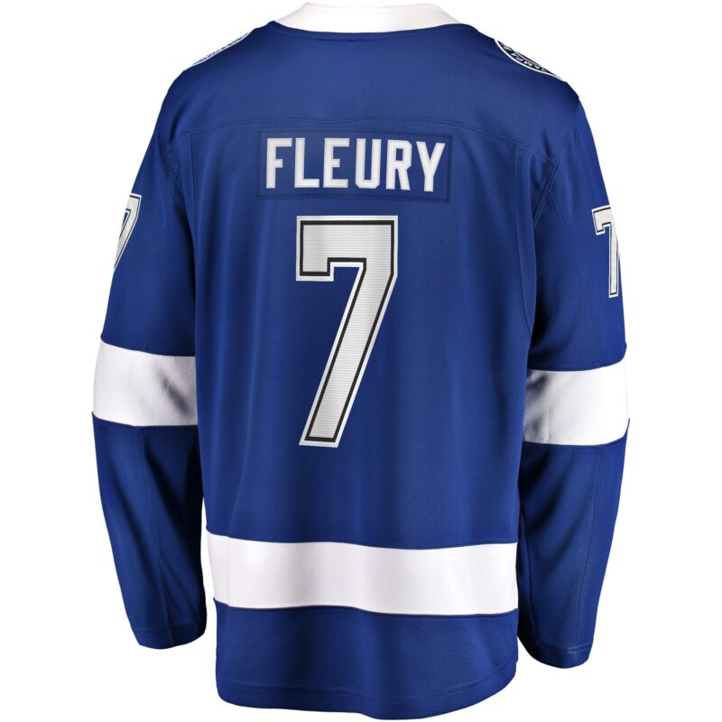 Haydn Fleury Tampa Bay Lightning Home Premier Breakaway Player Jersey - Blue - Image 3