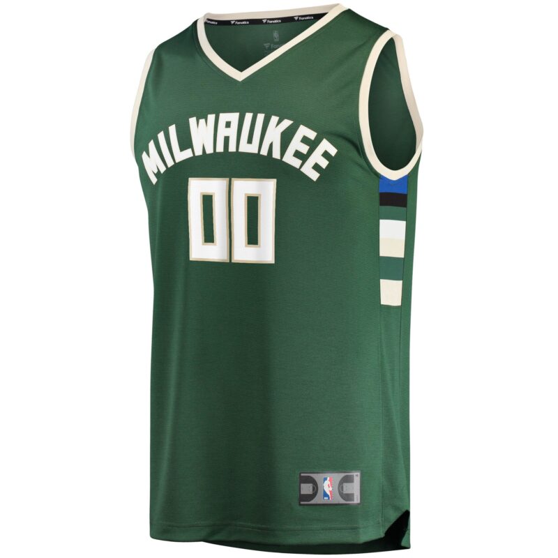 Milwaukee Bucks Fast Break Custom Jersey Hunter Green - Icon Edition - Image 2
