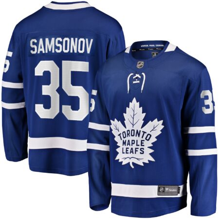 Ilya Samsonov Toronto Maple Leafs Home Breakaway Player Jersey - Blue