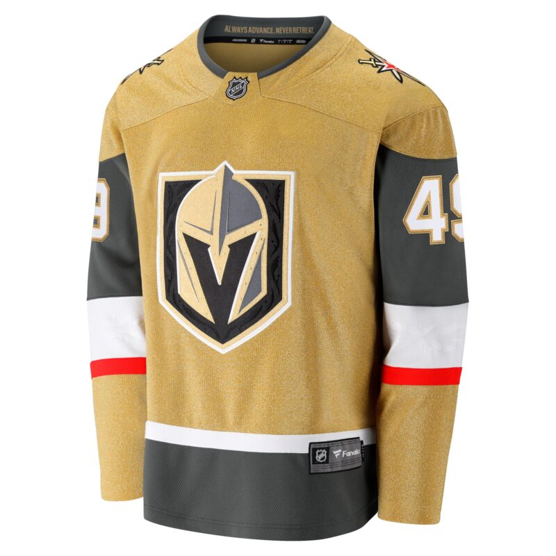 Ivan Barbashev Vegas Golden Knights Home Breakaway Jersey - Gold - Image 2