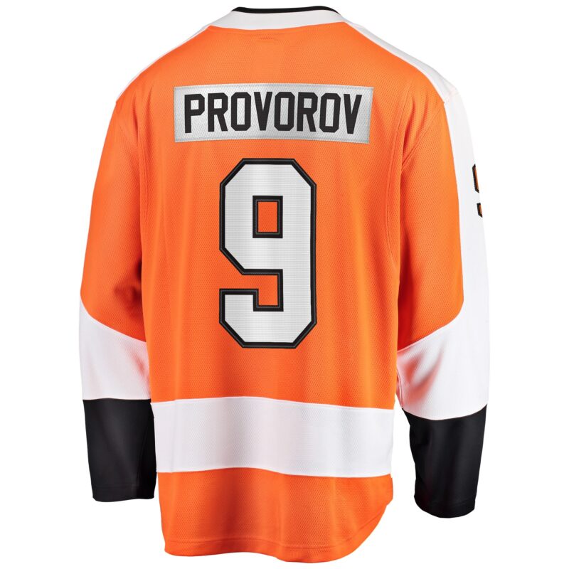 Ivan Provorov Philadelphia Flyers Home Breakaway Jersey - Orange - Image 3