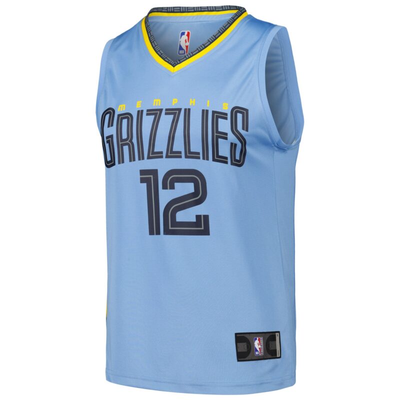 Ja Morant Memphis Grizzlies Fast Break Player Jersey - Statement Edition - Light Blue - Image 2