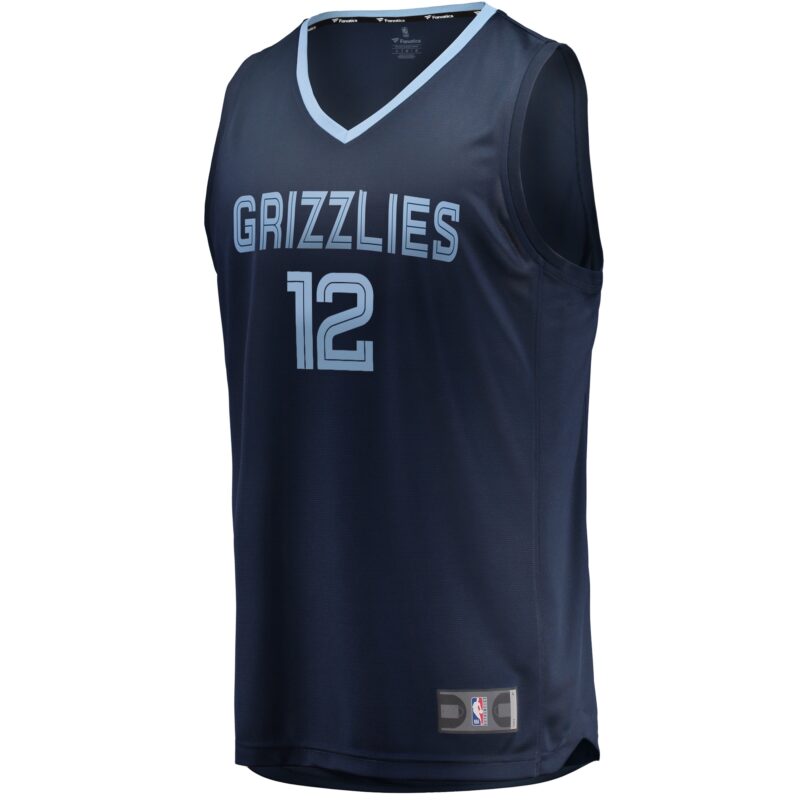 Ja Morant Memphis Grizzlies Big & Tall Fast Break Player Jersey - Navy - Icon Edition - Image 2