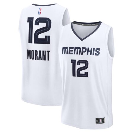 Ja Morant Memphis Grizzlies Fast Break Player Jersey - Association Edition - White