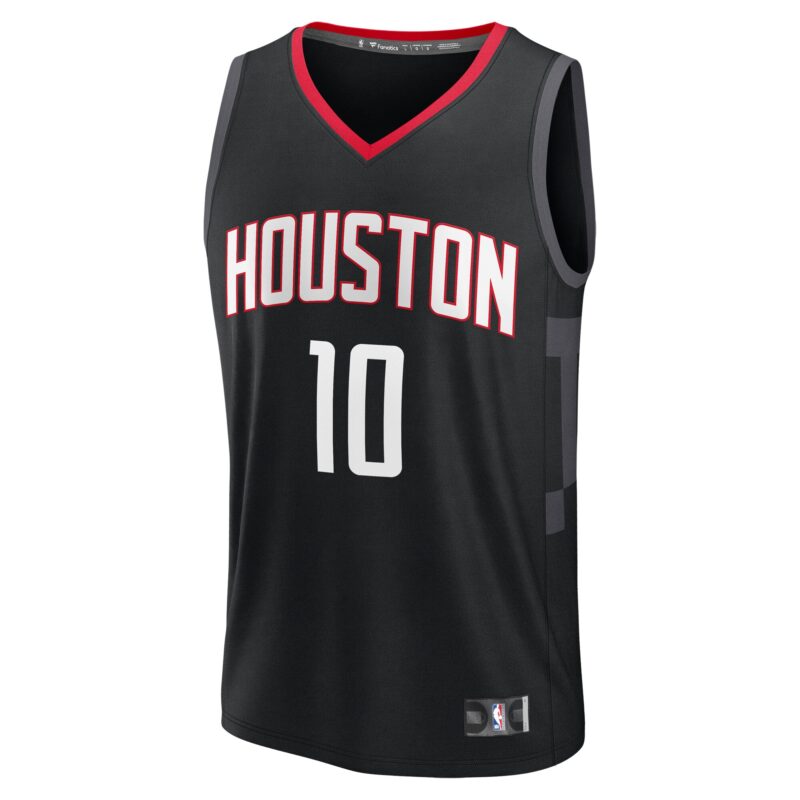 Jabari Smith Jr. Houston Rockets Fast Break Player Jersey - Statement Edition - Black - Image 2