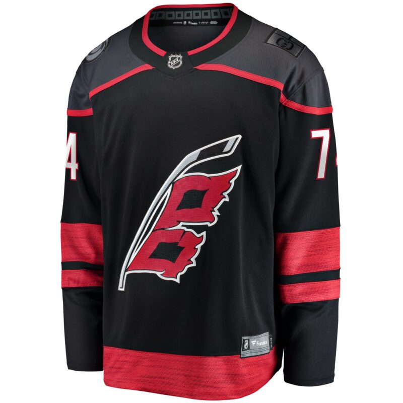 Jaccob Slavin Carolina Hurricanes Home Breakaway Player Jersey - Black - Image 2