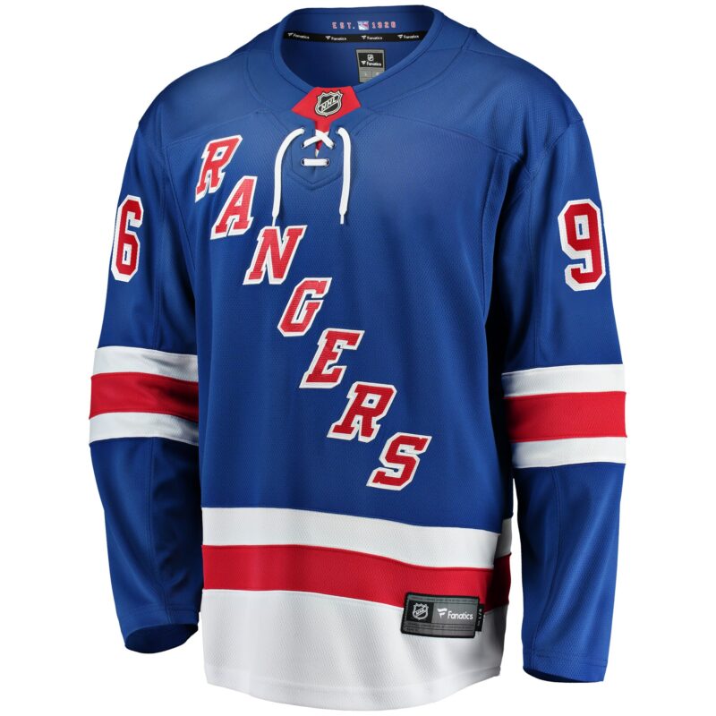 Jack Roslovic New York Rangers Home Premier Breakaway Player Jersey - Blue - Image 2
