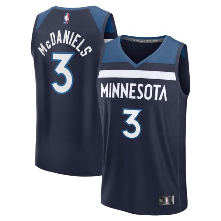 Jaden McDaniels Minnesota Timberwolves Fast Break Player Jersey - Icon Edition - Navy