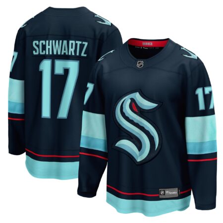 Jaden Schwartz Seattle Kraken Home Breakaway Player Jersey - Navy
