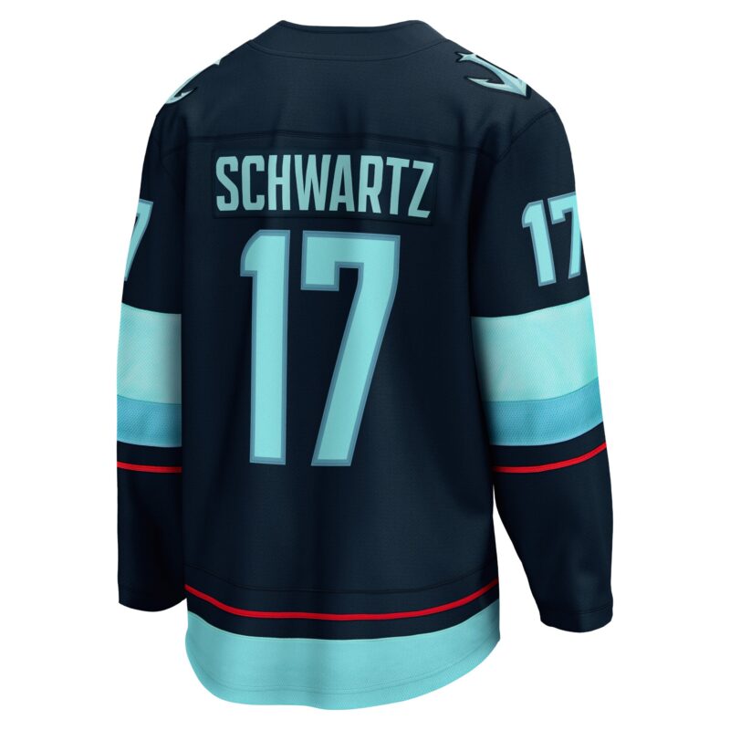 Jaden Schwartz Seattle Kraken Home Breakaway Player Jersey - Navy - Image 3