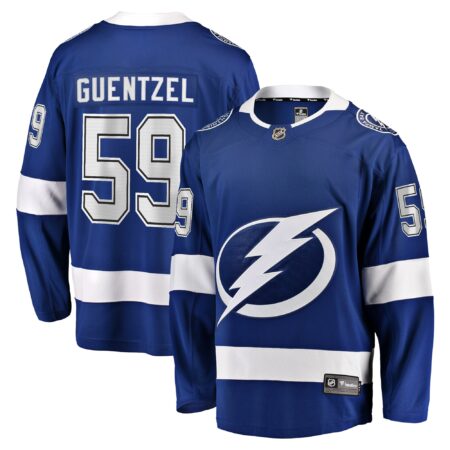 Jake Guentzel Tampa Bay Lightning Home Premier Breakaway Player Jersey - Blue