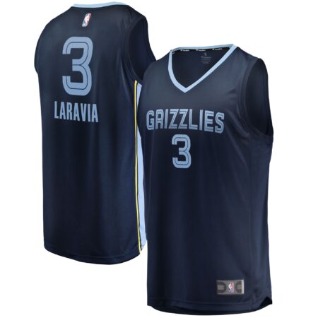 Jake LaRavia Memphis Grizzlies Fast Break Player Jersey - Icon Edition - Navy