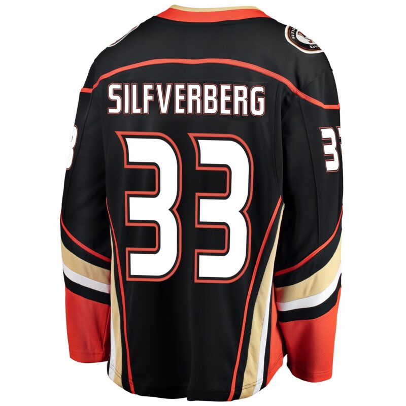 Jakob Silfverberg Anaheim Ducks Breakaway Player Jersey - Black - Image 3