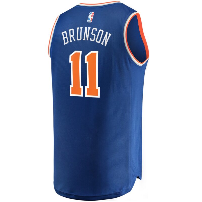 Jalen Brunson New York Knicks Big & Tall Fast Break Player Jersey - Royal - Icon Edition - Image 3