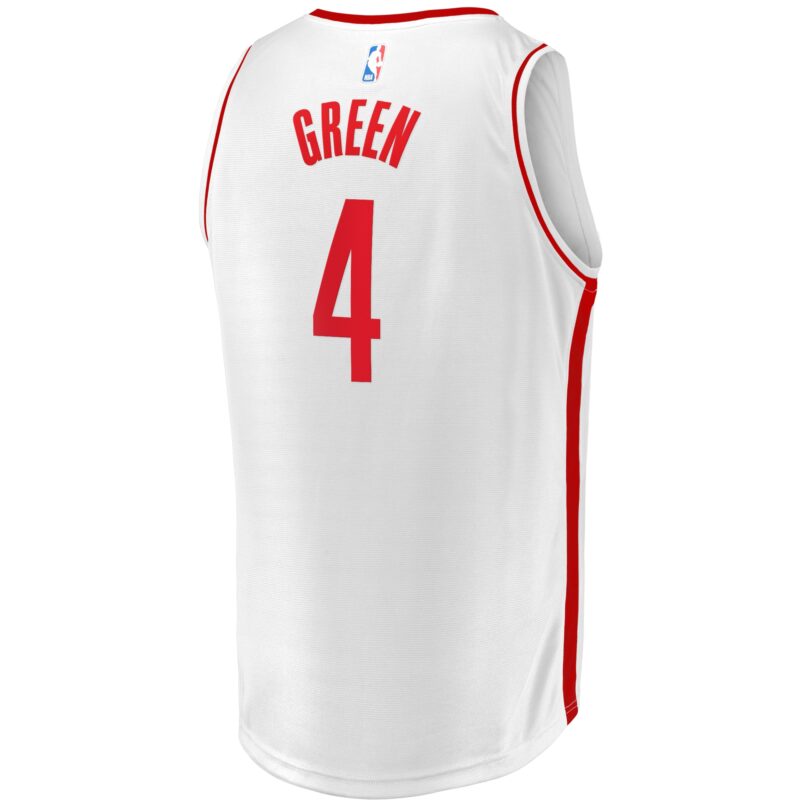 Jalen Green Houston Rockets Fast Break Player Jersey - Association Edition - White - Image 3