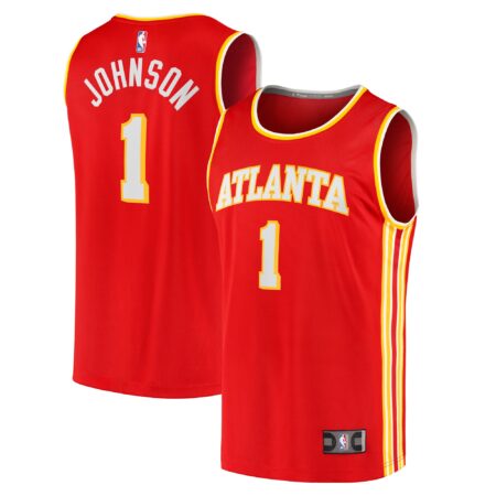 Jalen Johnson Atlanta Hawks Fast Break Jersey - Icon Edition - Red