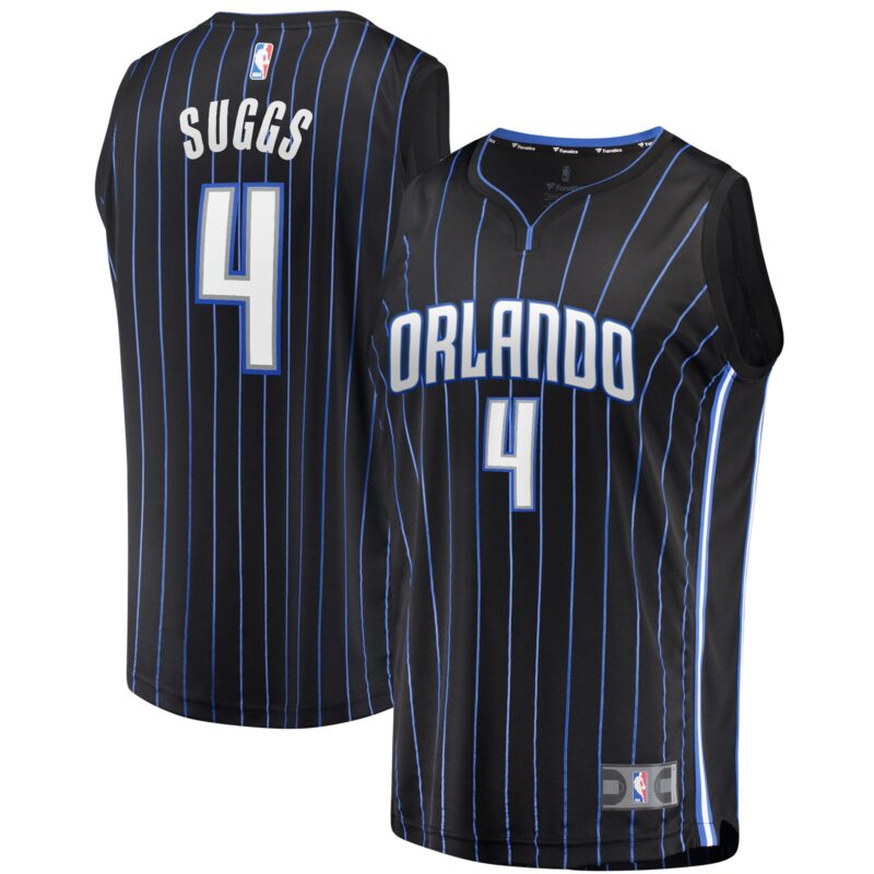 Jalen Suggs Orlando Magic Fast Break Jersey Black - Icon Edition