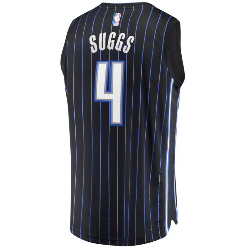 Jalen Suggs Orlando Magic Fast Break Jersey Black - Icon Edition - Image 3