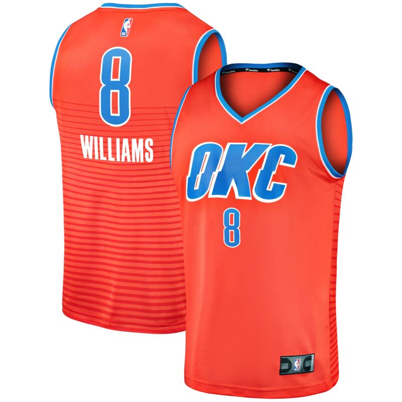 Jalen Williams Oklahoma City Thunder Fast Break Player Jersey - Statement Edition - Orange